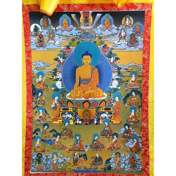 Tranh Thangka Cõi Niết Bàn_120x80cm